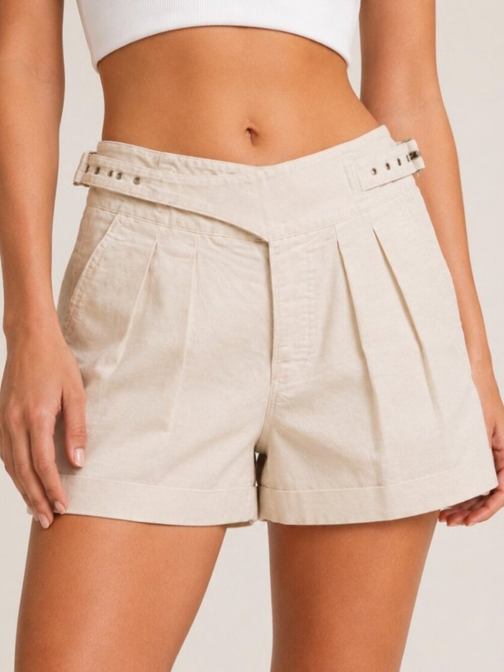 Banana Republic Safari Buckle Shorts | Size 0 Petite